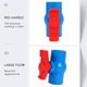 thumbnail image 5 of 40mm x 40mm Full Port U-PVC Ball Valve with Red Handle Lever - Durable Blue Valve for Plumbing and Water Control, 5 of 5