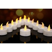 OSHINE 12-Pack LED Tea light Candles Flameless Tealight Battery Candles Votive Flickering Electric Candles for Valentine's Gift,Christmas,Halloween Deco,Anniversary,Wedding,Party(Warm Yellow)