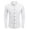 White, variant on Men's Long Sleeve Button Up Dress Shirts - Athletic Fitted Slim Fit