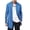 Blue, variant on Men's Ruffle Shawl Collar Cardigan Open Front Lightweight Long Length Drape Cape Overcoat with Pockets