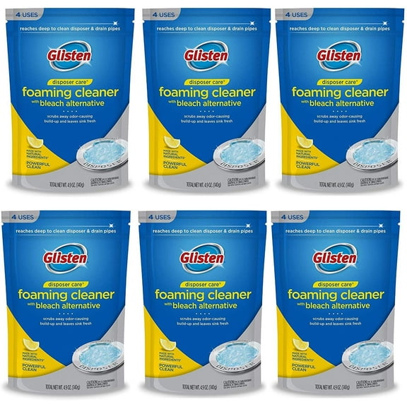 Glisten Disposer Care Foaming Cleaner, Lemon Scent 24