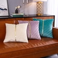 thumbnail image 3 of Christmas Green Velvet Throw Pillow Covers 22x22 Pack of 2 with Gold Leather Forest Green Decorative Couch Pillowcase Luxury Modern Pillow Cover for Living Room Bedroom Sofa Cushion Bed, 3 of 7