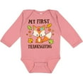 thumbnail image 3 of Inktastic My First Thanksgiving with Fall Fox and Leaves Boys or Girls Long Sleeve Baby Bodysuit, 3 of 5