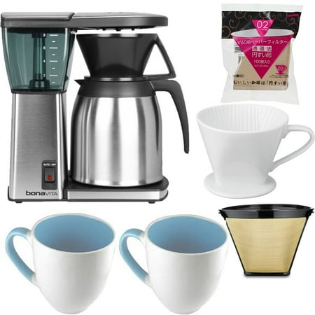 Bonavita 8 Cup Coffee Maker With Thermal Carafe Bundle - Walmart.com
