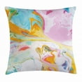 thumbnail image 1 of Apartment Decor Throw Pillow Cushion Cover, Psychedelic Digital Interlace Wavy Formless Splashes Contemporary Illustration, Decorative Square Accent Pillow Case, 20 X 20 Inches, Multi, by Ambesonne, 1 of 2