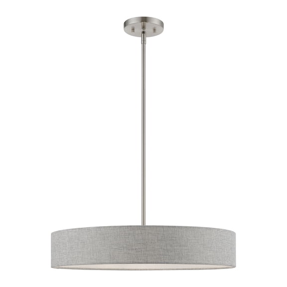 Livex Lighting - Elmhurst - 4 Light Medium Drum Pendant In Timeless Style-12.75