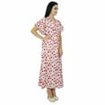 thumbnail image 2 of Bimba Women Long Cotton Kaftan Bohemian Nightgown Floral Maxi Caftan, 2 of 4