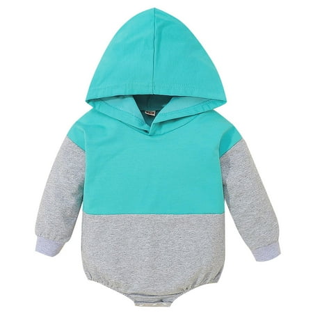 

zuwimk Infant Boy Rompers Baby Boys Cotton Footed Sleep and Play Sky Blue