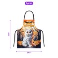 thumbnail image 5 of Mummy Persian Happy Halloween with Pumpkins Bats Spooky Fun Apron Cat Lover Kitten Owner Gifts for Cooking Grilling Baking Painting Gardening - 00019, 5 of 5