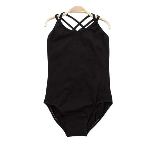 Girls Leotard For Ballet Dance Gymnastics Double Strap Camisole Sleeveless Ballet Costumes Bodysuit Dancewear