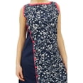 thumbnail image 6 of Bimba Floral Blue Cotton Kurta Tunic Indian Kurti Designer Sleeveless Blouse, 6 of 7