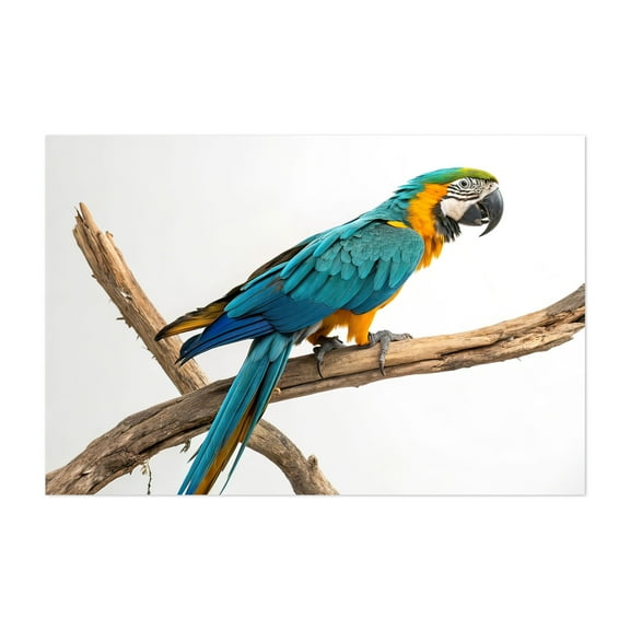 Portrait of a colorful macaw 01 - Photography Bird Wildlife Animal Tropical Nature Unframed Wall Art Print 4 x 6 inches