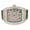 Yellow Gold, variant on CZ Emperor Rubber Strap Iced Out Watch