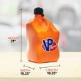 thumbnail image 2 of VP Racing Liquid Storage Container 3572-CA Motorsport; Orange; 5.5 Gallon; Free Standing; Polyethylene; Square Shape; With Cap; Single, 2 of 9