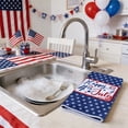 thumbnail image 5 of FEOLGEHLY Patriotic Kitchen Towels 4th of July Independence Day Fireworks Stars Red White Blue Dish Towels, 18x28 inch Seasonal Summer Memorial Day Decoration Hand Towels, 5 of 7