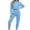 Light Blue, variant on 2 Piece Women's Tracksuit Crewneck Long Sleeve Cropped Tops Elastic Waist Jogger Pants Fall Workout Running Sets S-3XL