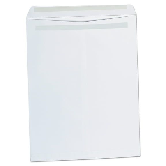 Universal Self-Stick Open-End Catalog Envelope, #15 1/2, Square Flap, Self-Adhesive Closure, 12 x 15.5, White, 100/Box (42103)