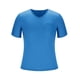 thumbnail image 5 of Blusas y camisas de manga corta con cuello en V para hombre, blusa informal de verano a la moda de color liso con bolsillos y manga corta con cuello en V para hombre, 5 of 7