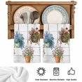 thumbnail image 5 of Spring Floral Kitchen Towels Set of 3, Wooden Elegant Pastoral Flowers Absorbent Dish Towels for Kitchen, Microfiber Hand Towel, Quick Drying Tea Towel for Cleaning Decorative Dishcloths, 5 of 7