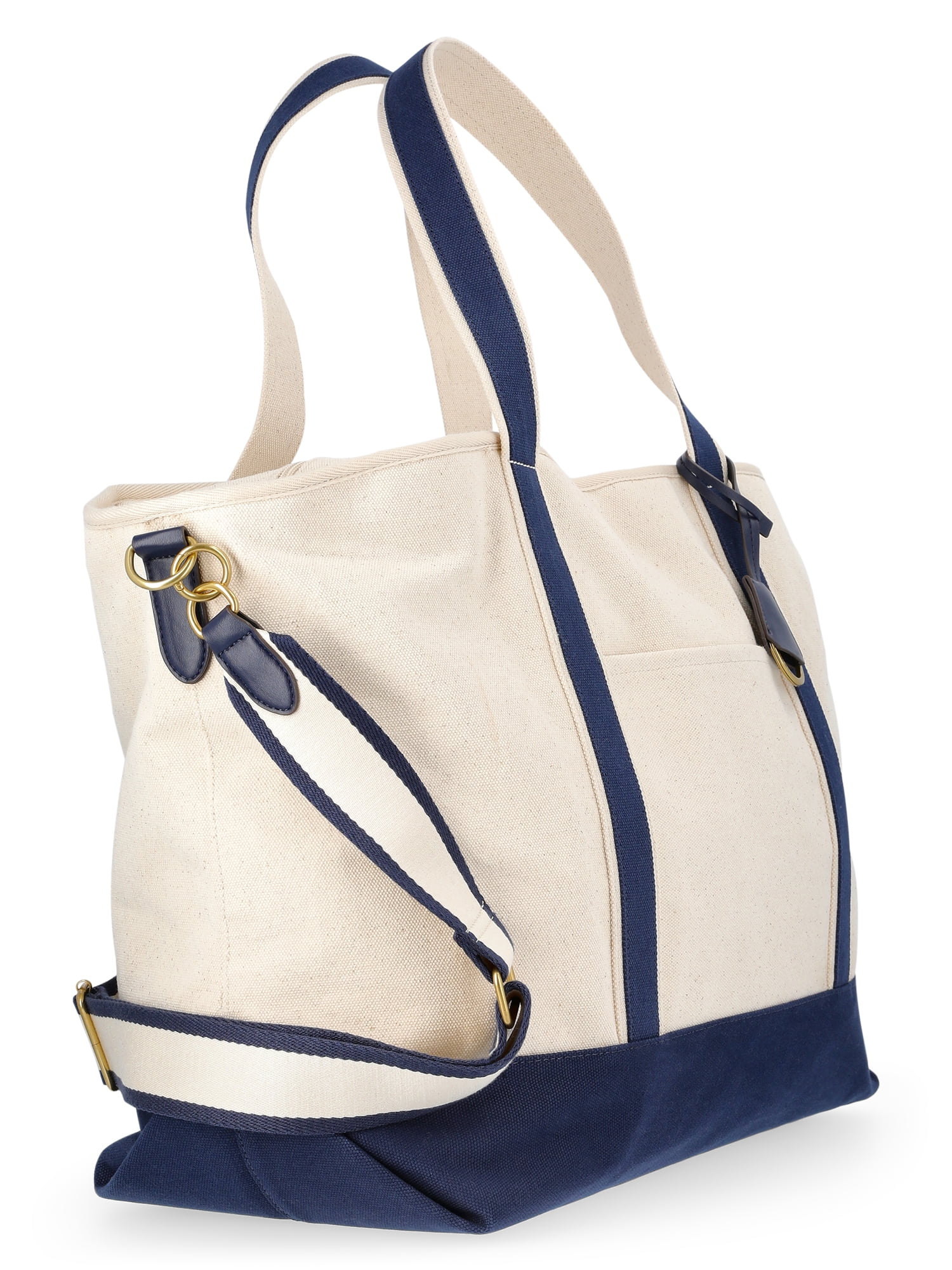 Free Assembly Women's Canvas Boat Tote, Natural