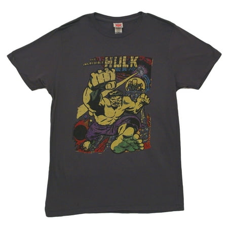 Incredible Hulk Beat It Junk Food Marvel Comics Superhero Adult T-Shirt Tee
