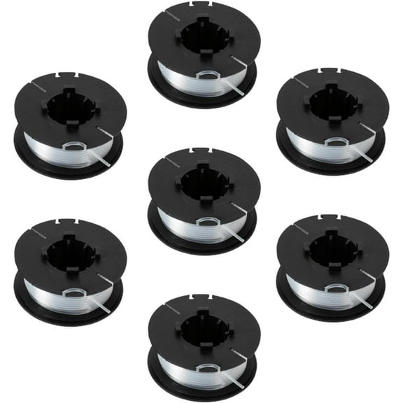 Steelite 7 Pack Spool Fit String Trimmer Model DG304, 0.065" String Trimmer Line Auto-Feed Weed Wacker String Replacement Parts Spool