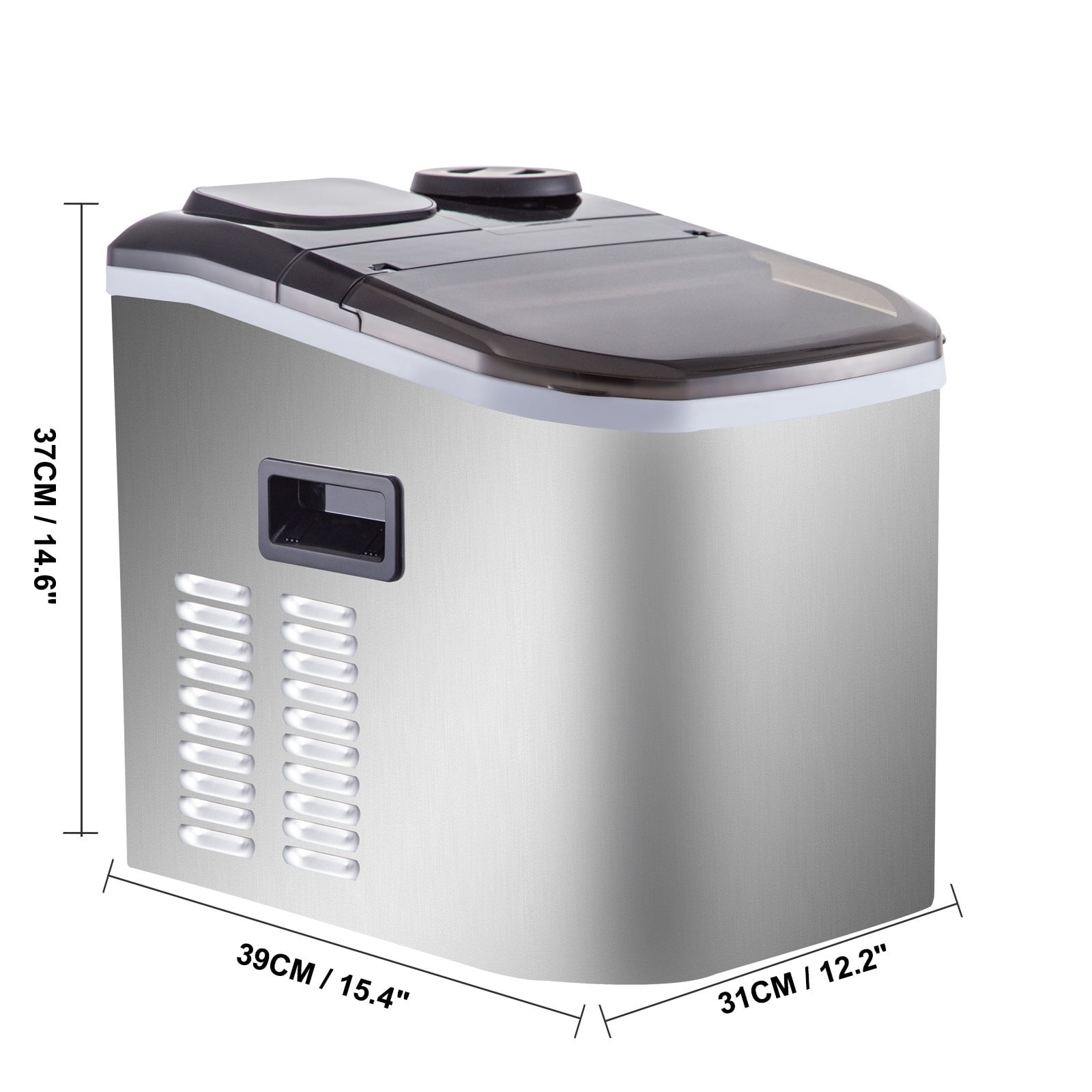 Ice Maker Machine With Ice Scoop And Basket Countertop 40 LBS In 24 Hours Compact And Self Cleaning For Home /Kitchen/Office