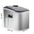 thumbnail image 3 of Ice Maker Machine With Ice Scoop And Basket Countertop 40 LBS In 24 Hours Compact And Self Cleaning For Home /Kitchen/Office, 3 of 6
