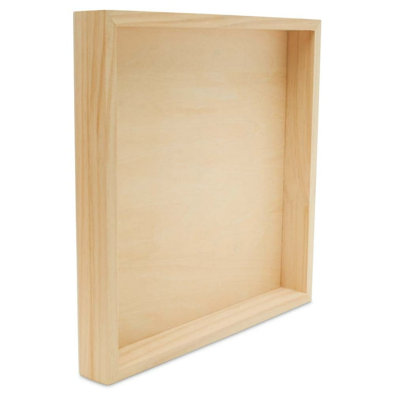 Square Wood Canvas 8 x 8 x 1-1/2 inch, Pack of 32 Unfinished Wood