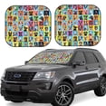 thumbnail image 2 of Picia Cute Dogs Collage 2 Piece Car Windshield Sun Shade Foldable | Foldable Sun Shield for Front Window Blocks UV Rays and Keeps Your Vehicle Cool-Medium, 2 of 7