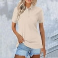 thumbnail image 2 of Holzkary Polo Shirts for Women Short Sleeve Summer Tops Casual Button Down Collared T Shirts Loose Fit Blouses Polos Golf Shirts Collared Shirt Quick Dry Tennis Work Athletic Tops White Xl, 2 of 7