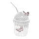 thumbnail image 4 of Taza de vidrio, vaso de café, 400 ml, regalo estético, artículos para beber, taza para beber té y café con leche, batido, fiesta de jugos, 4 of 9