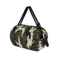 thumbnail image 1 of Bolsa de supermercado plegable, diseño plegable, tela Oxford de gran capacidad, bolsa de compras reutilizable ampliamente utilizada, camuflaje verde militar, 1 of 5