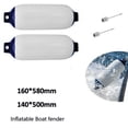 thumbnail image 3 of 2X Inflatable Boat Fender PVC Boat Anchor Bumper Marine Boat Fender for Boat, Sailboat, Cuddy Etc,(6.5X23 Inch), 3 of 7