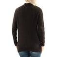 thumbnail image 3 of KENSIE Womens Black Textured Long Sleeve Hi-Lo Sweater S, 3 of 3