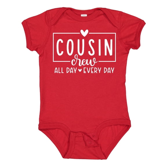 Inktastic Cousin Crew All Day Every Day Boys or Girls Baby Bodysuit