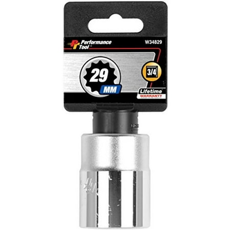 

Performance Tool W34829 3/4 Drive 12-Point Standard Socket 29mm