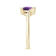 thumbnail image 3 of ANGARA Natural 1.15 Ct. Amethyst Solitaire Ring in 14K Yellow Gold for Women (Ring Size: 3), 3 of 9