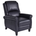 thumbnail image 4 of Costway Canapé en Faux Cuir Inclinable Plus Longtemps Pousser Arrière avec Repose-Pieds Réglable Noir, 4 of 8