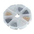 thumbnail image 1 of FESTFENDS 800Pcs Heavy Duty Screw Hooks Metal Assorted Color Durable Crafting Findings for DIY Crafting, 1 of 3