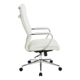 thumbnail image 4 of High Back Manager's Chair with Dillon Snow White Fabric and Chrome Base, 4 of 9