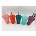 thumbnail image 2 of 5 Packs Gobelets en Plastique Réutilisables avec Paille et Couvercle Gobelet à Eau 16 oz Gobelet à Café Glacé Gobelet Portable, Gobelets en Plastique Réutilisables, Parfaits pour Fêtes, Anniversaires, Noël, 2 of 8