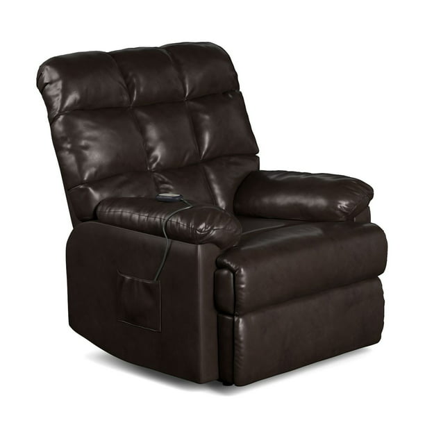 Homesvale Renu Leather Wall Hugger Recliner with Power Lift Chair