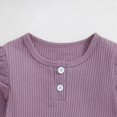 thumbnail image 6 of Gibobby Baby Girl Clothes Outfits Infant Summer Romper Soft Linen Preemie 3 6 9 12 18 24Months 2T 3T Newborn Onesie(12-18 Months,Purple), 6 of 7