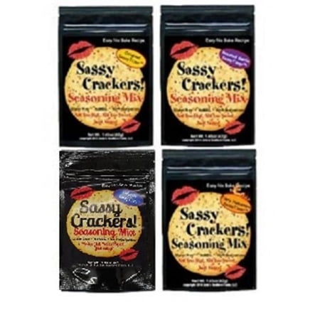 Julias Southern Magnolia SCM005 Sassy Crackers Seasoning Mix Variety with 3 flavor