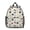 Football Text Beige, variant on Football Icon White Pattern Backpack for School, Cute School Bag with Adjustable Shoulder Straps and Padded Back, 13.8"x11.4"x6"