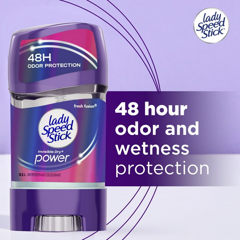Lady Speed Stick, Antiperspirant Deodorant Gel, 2.3 oz, Fresh Fusion -  Walmart.com
