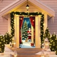 thumbnail image 3 of Curtain YZEGDCH Christmas Door Cover, Hanging Wall Sign for Front Door, Outdoor Indoor Home Party Decoration Supplies, On Clearance End of Year, 3 of 6