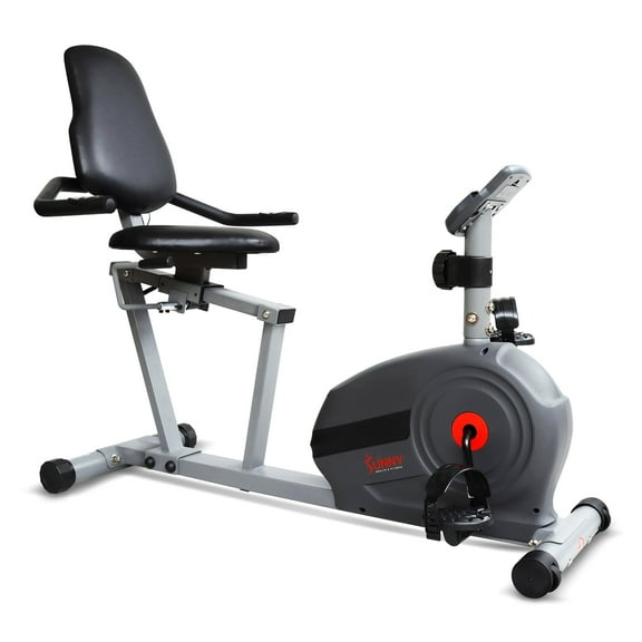 Sunny Health & Fitness Indoor Recumbent Cycling Bike, Essential Interactive Series  w Smart Bluetooth & FREE SunnyFit® App – SF-RB422903