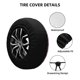 thumbnail image 2 of Fotbe Sunflower Rabbit Funda de Llanta de Repuesto con Estampado, Engrosada, Ajuste Universal para Jeep, Remolque, RV, SUV, Camión-15 inch, 2 of 6